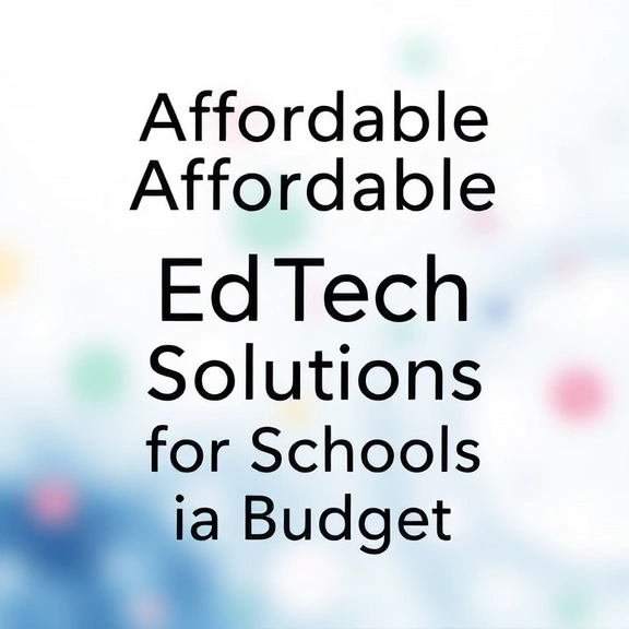 Conceitos visuais relacionados a Affordable EdTech Solutions for Schools on a Budget